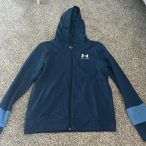 Navy Blue Under Armour zip up, size XS women’s